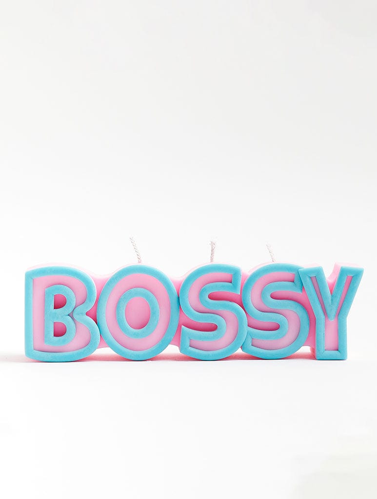 Wavey Casa Bossy Candle - Pink/Teal