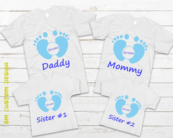 baby shower shirts for family