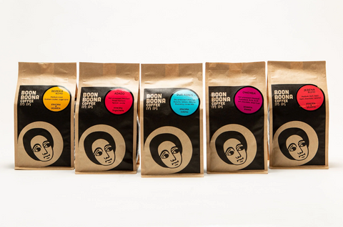 Five bags of Boon Boona Coffee