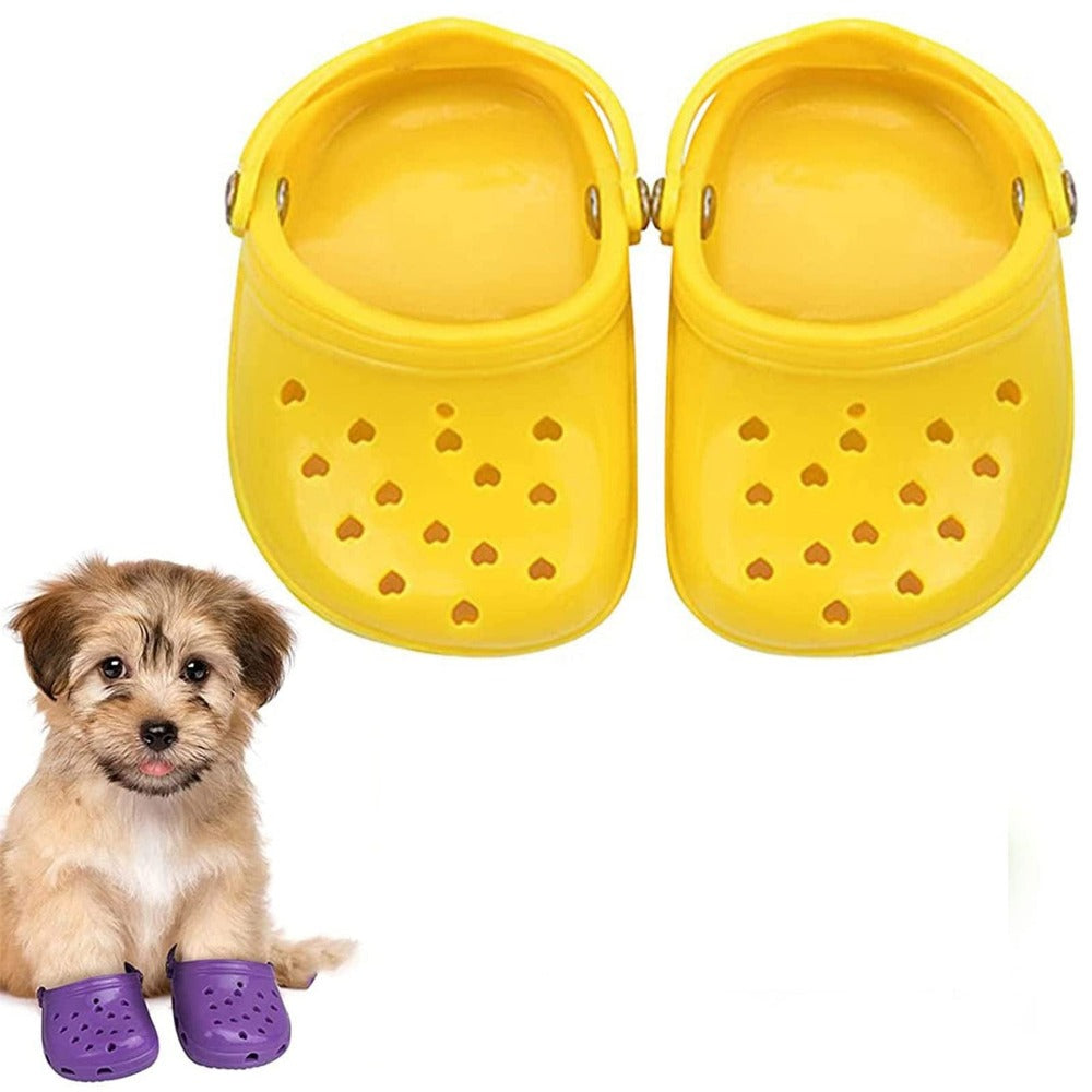 Dog Sandals Dog Crocs Shoes Dog Crocs For Small Dogs Stylish Design Yellow Dog  crocs – ZOOBERS