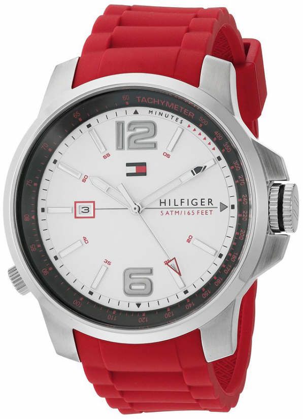 tommy hilfiger watch red