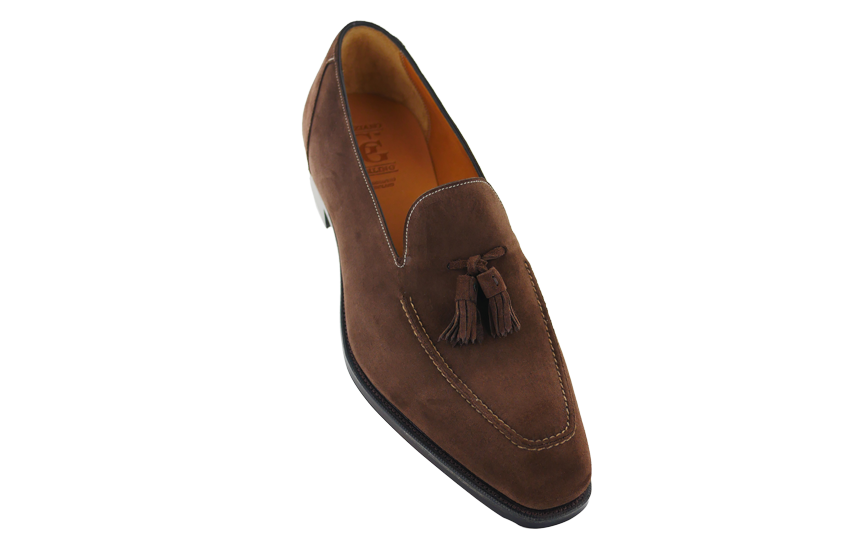 Gaziano & Girling - Capri Light Brown Suede Penny Loafer