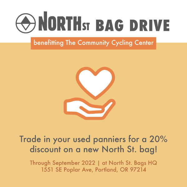 North St. Bag Drive Benefitting the community cycling center