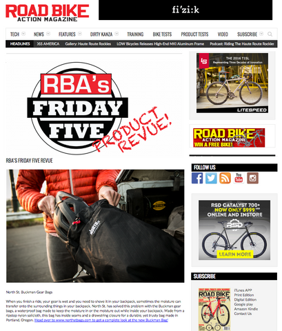 screenshot of road bike action review of gear bag