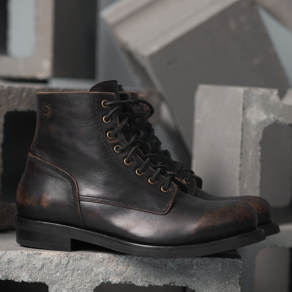 BUTTERO - LACE UP BOOT - BROWN - LEATHER - BOOT 