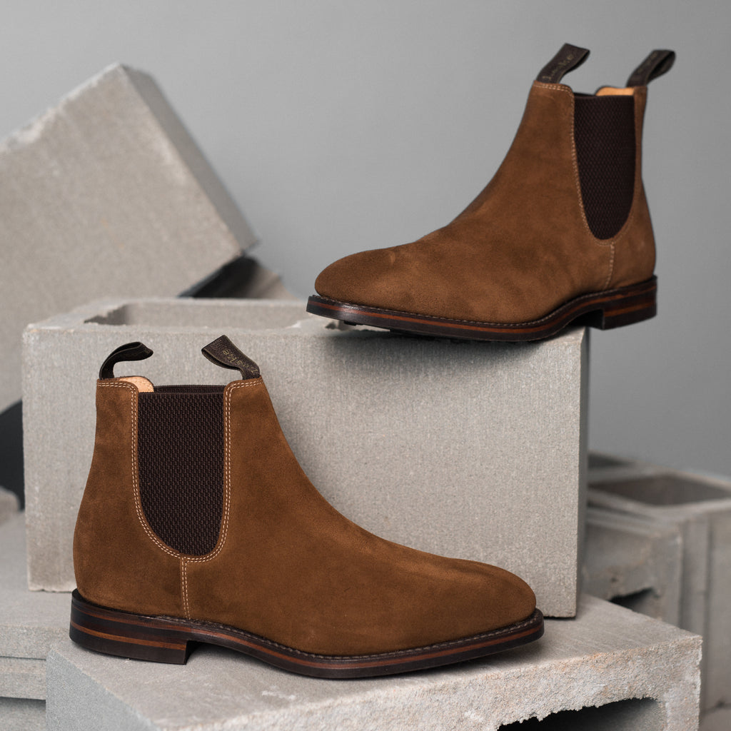 LOAKE 1880 - CHATSWORTH BOOT - BROWN - LEATHER SOLE WITH DAINITE GRIP - CHELSEA BOOT