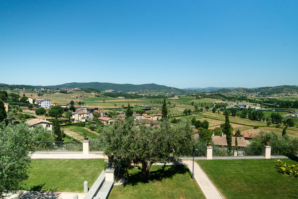 The view of the Brunello Cucinelli factory in solomeo