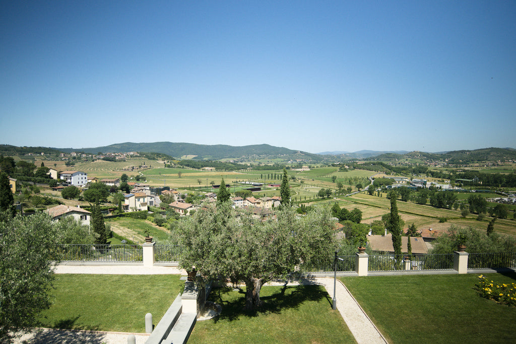 Overlooking the agricultural park in solomeo