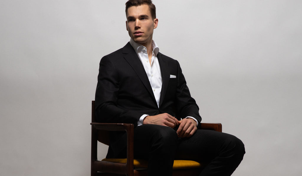 Buy Black Double Button Suit-Set Blazer for Men Online at Selected Homme |  258005901