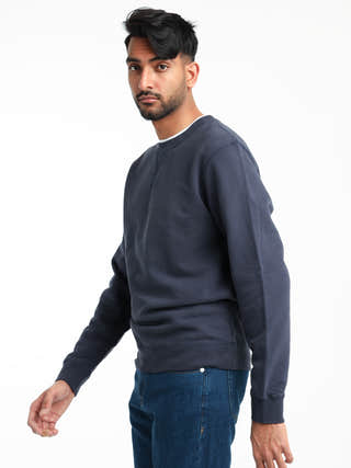 Black Cotton Quarter-Zip Sweater – The Helm Clothing