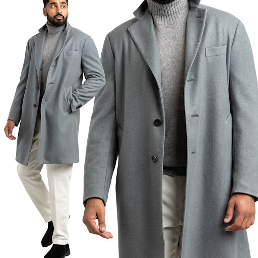 Boglioli Soft Teal Overcoat