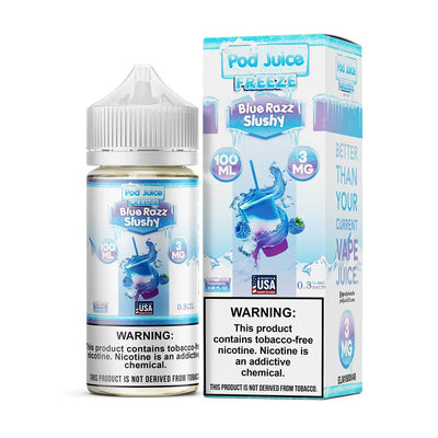 Blue Razz Slushy Freeze - Eliquid - Pod Juice | BL-PJ-BRSF-00