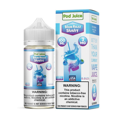 Blue Razz Slushy - Eliquid - Pod Juice | BL-PJ-BRS-00