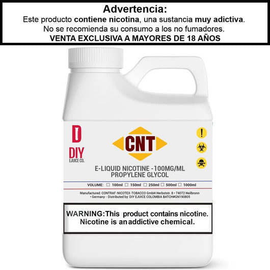 Nicotina CNT® - 100mg/ml PG - Nicotina de CNT en DIY Vape.