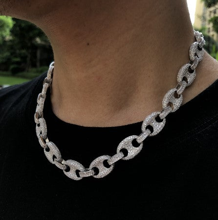 gucci link diamond chain