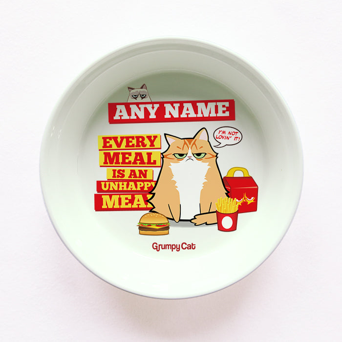 Grumpy Cat Unhappy Meal Cat Bowl