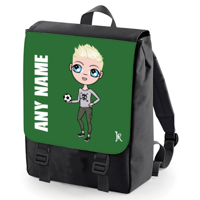 boys green backpack