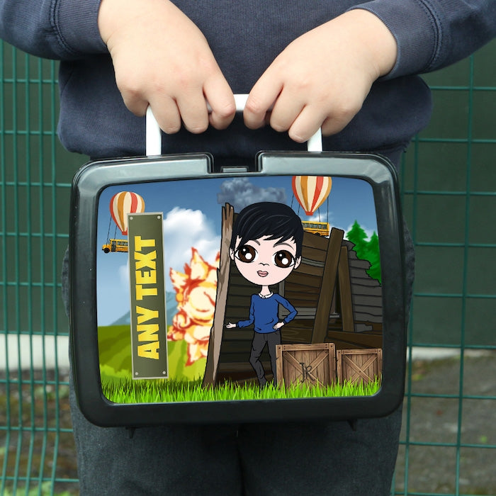 Personalised Jnr Boys Lunch Boxes Toxic Fox - details about personalised boy roblox lunch box school snack sandwich blue lunchbox rb01