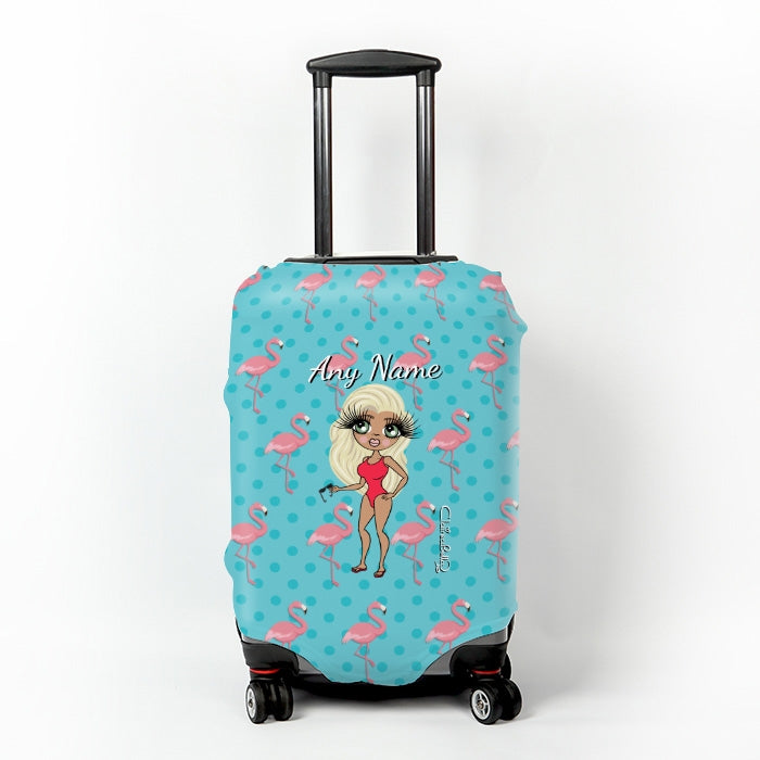 flamingo suitcase cover