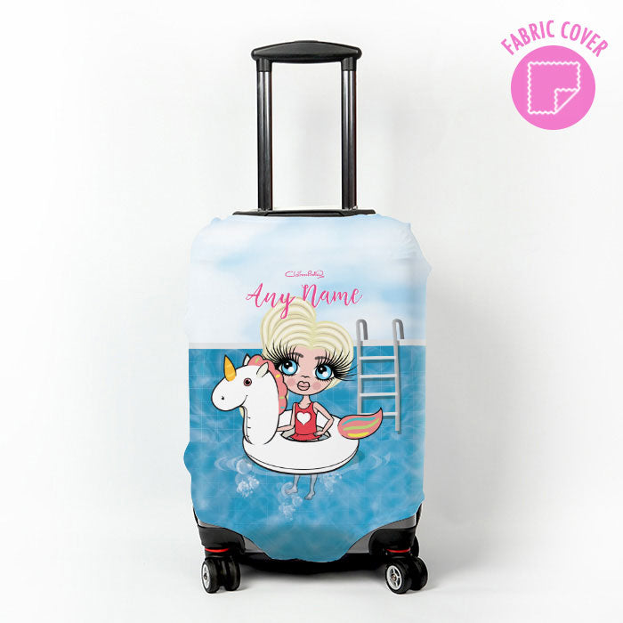 ombre unicorn suitcase