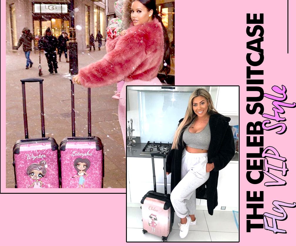 claireabella personalised suitcase