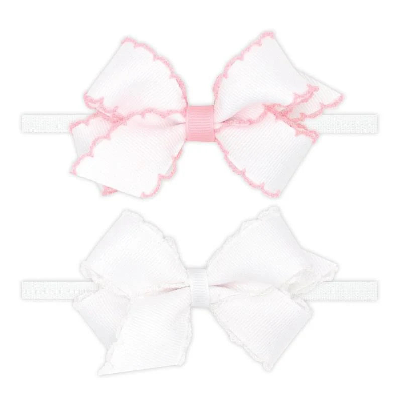 2pk Moonstitch Bows w/ Band
