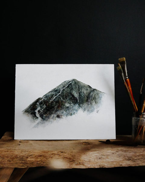 mountain painting