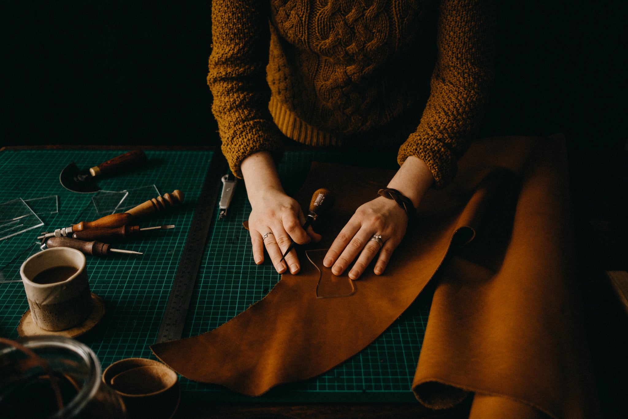 hand crafted leather goods 