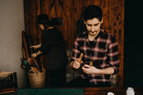 burnishing leather goods