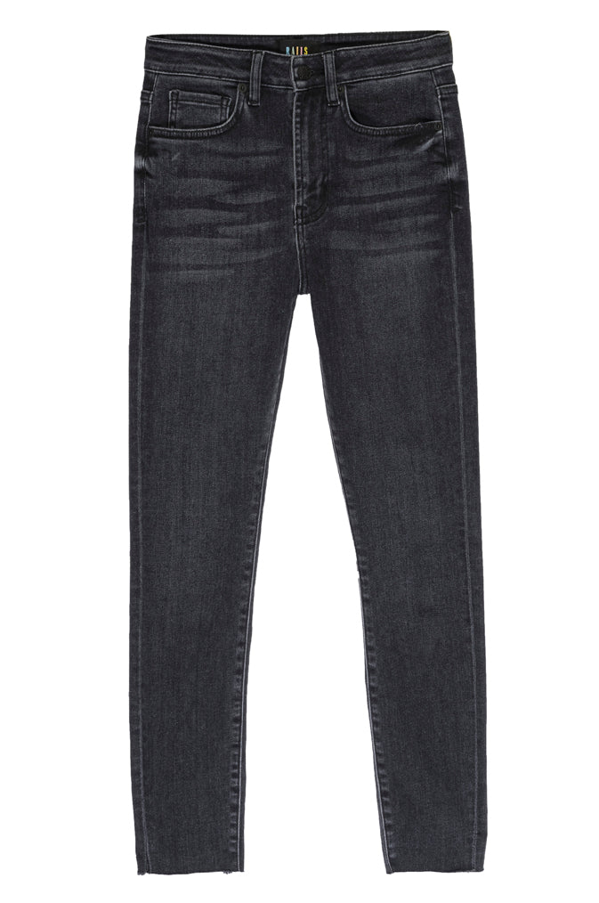 THE LARCHMONT - HIGH RISE SKINNY - COAL