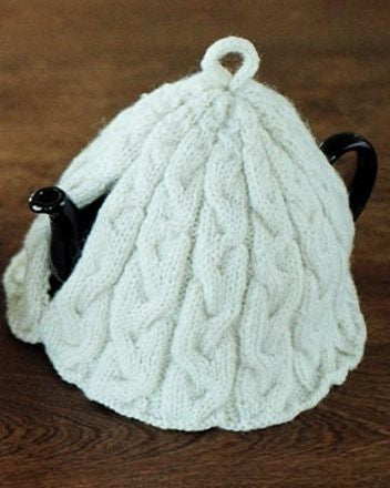 Braided Cable Tea Cosies - 