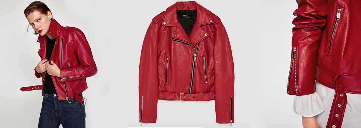 Leather Effect Jacket by Zara