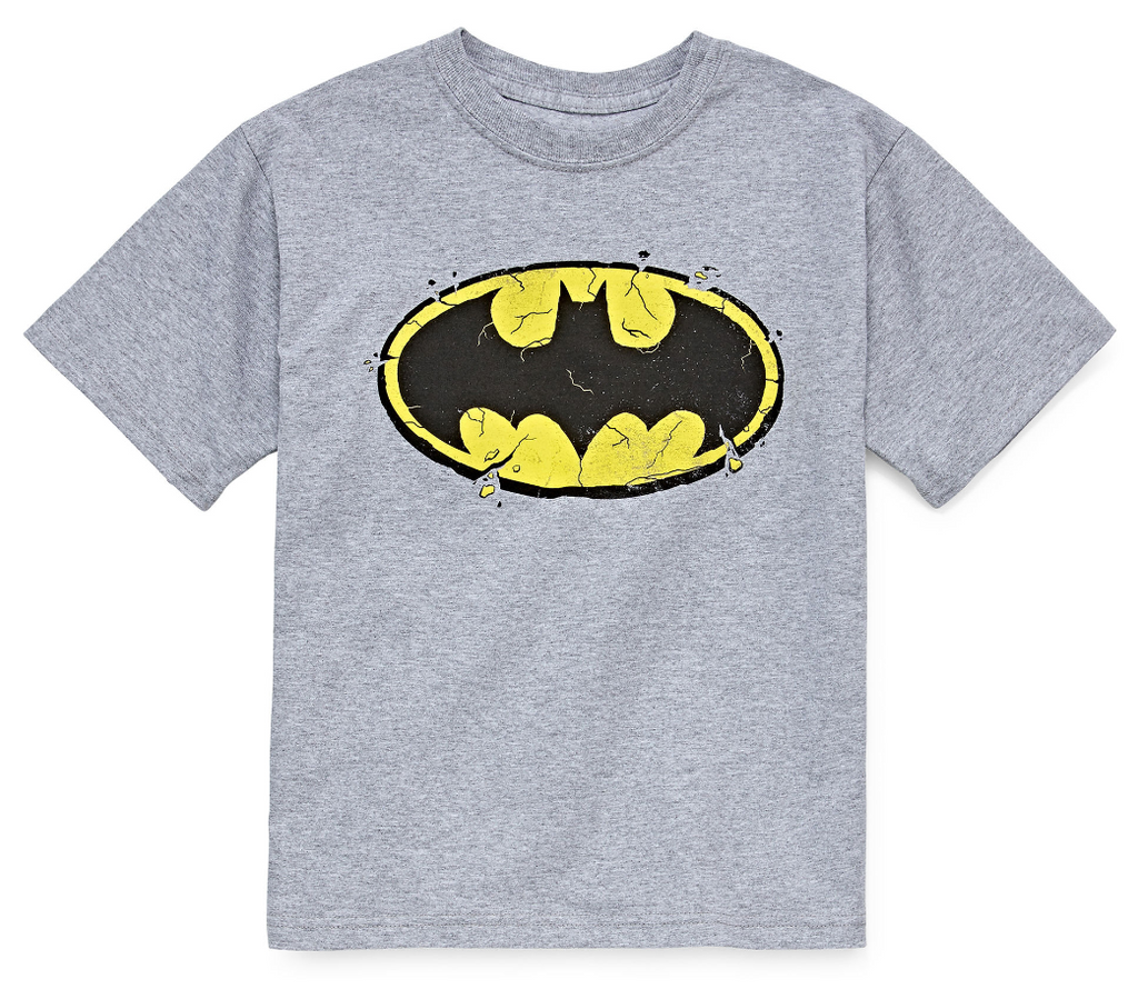 Batman Boys 4-20 Crumble Bat Logo T-Shirt | LoCo Apparel