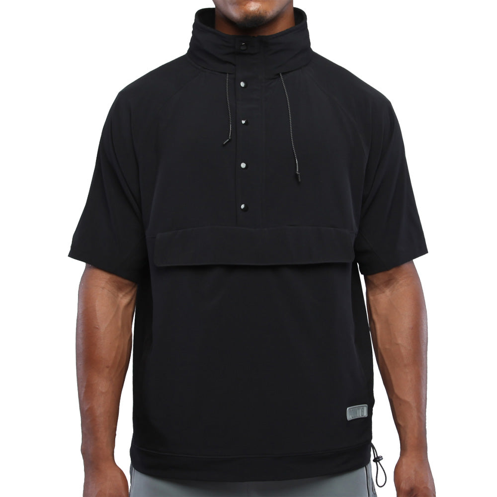 POINT3 Gear Versa S/S Hooded Warm-Up Top Black / ym