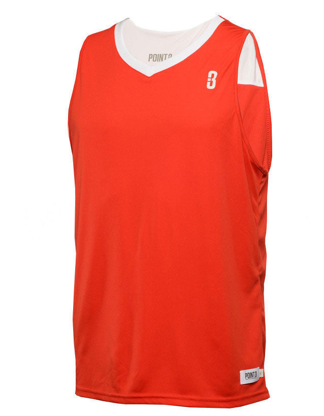 red and white reversible jersey