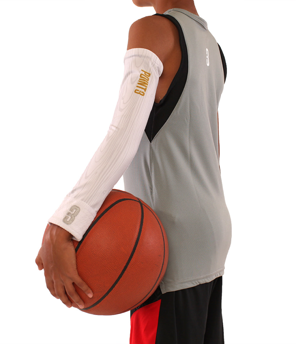 white basketball sleeve