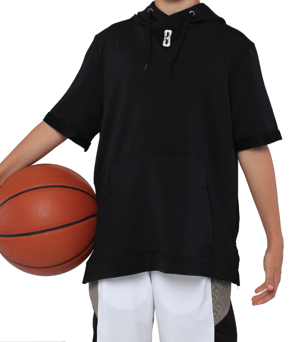 basketball short sleeve hoodie