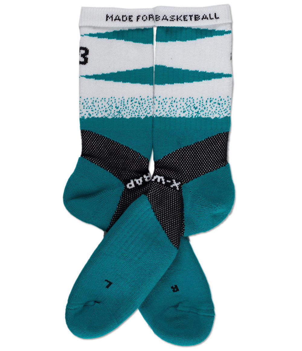 teal basketball socks