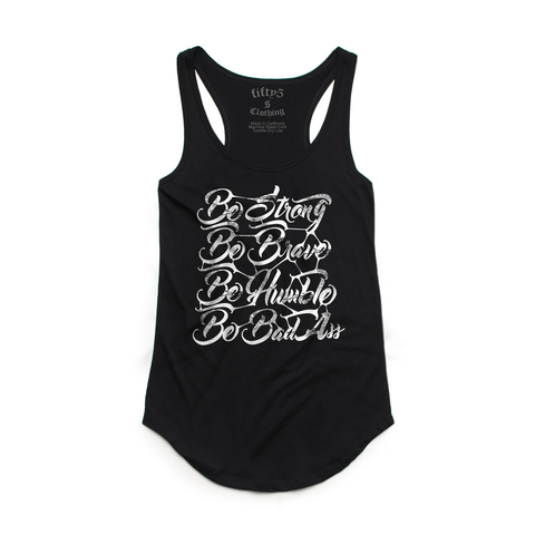 Fifty5 Be Strong Women's Luxe Panel Detail Racerback Tank Top