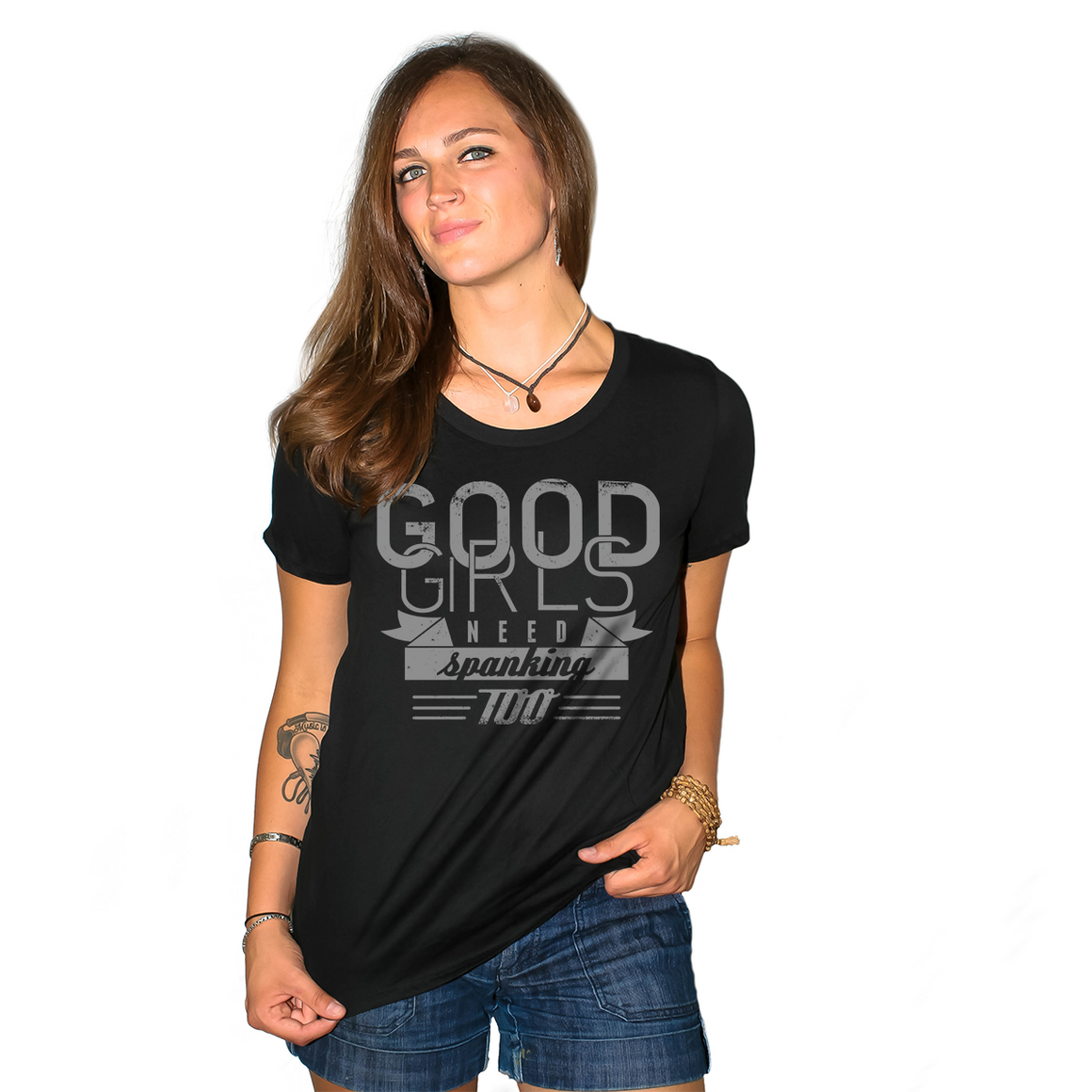 Good Girls Need Spanking Too Women's Loose Fit Boyfriend T Shirt