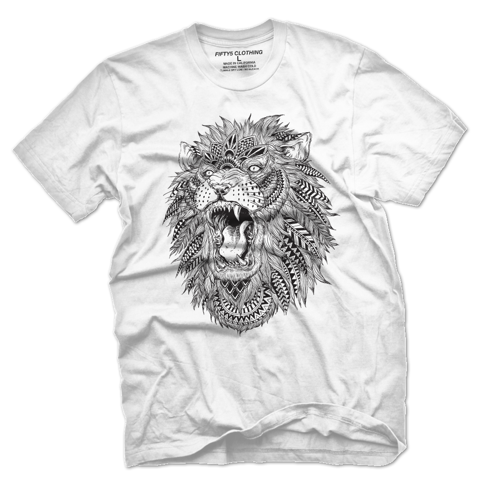 Roaring Lion Illustration Men's T Shirt