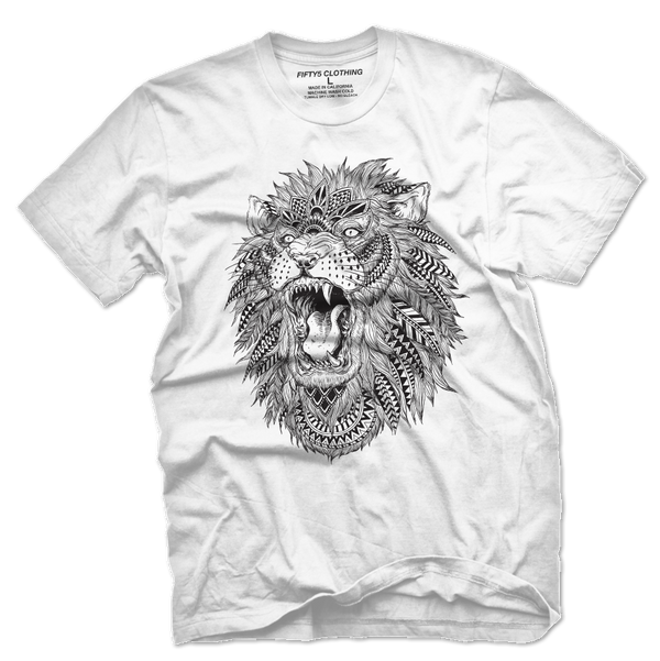 Roaring Lion Illustration Men's T Shirt