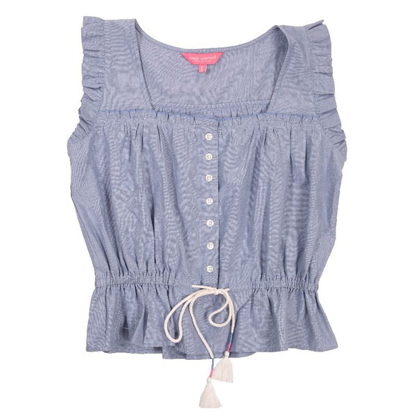 Simply Southern - Smocked Top, Chambray | Monogram Market