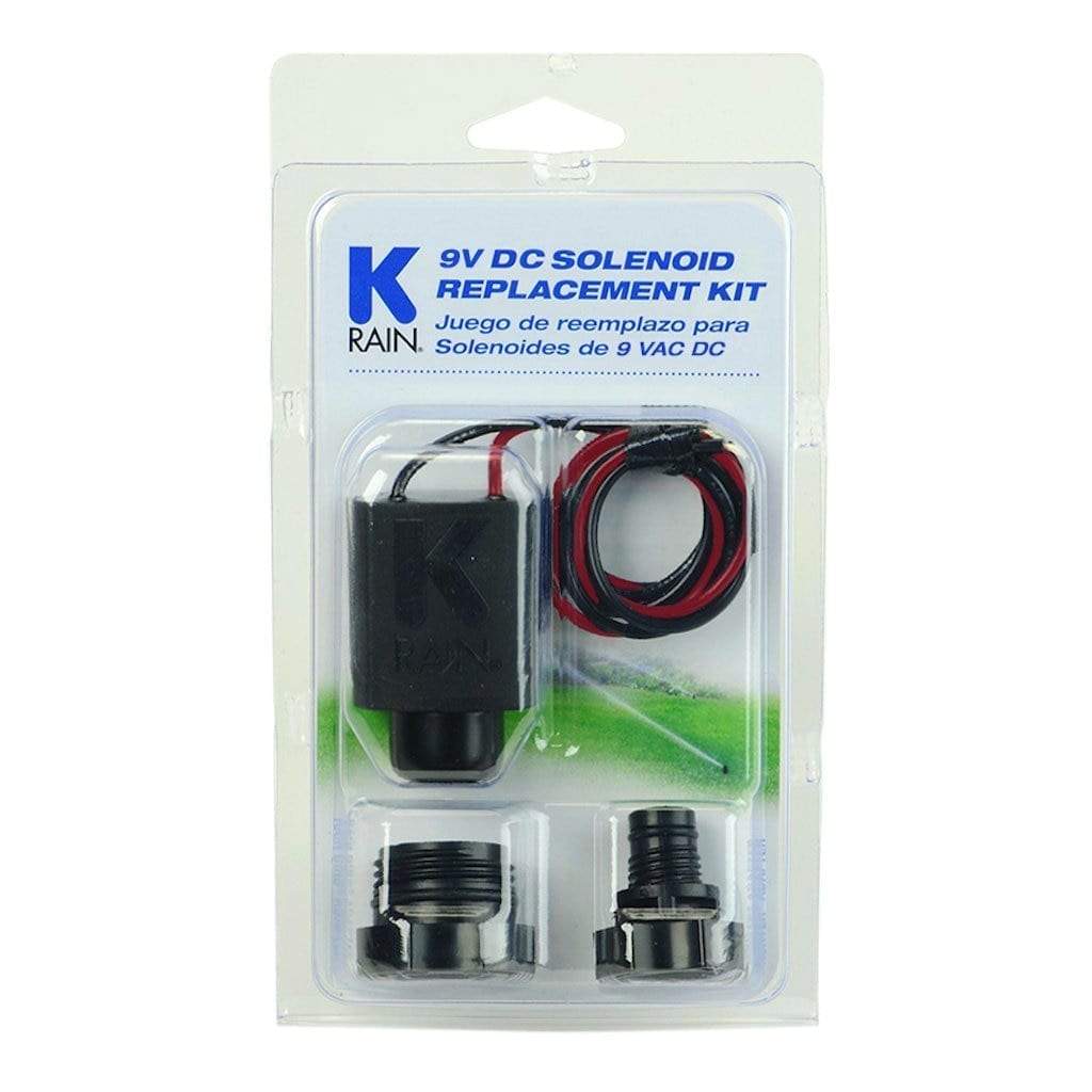 K-Rain - P3004758 - Replacement 9V Solenoid Kit w/ 1 Rain Bird and 1 Hunter Adapter