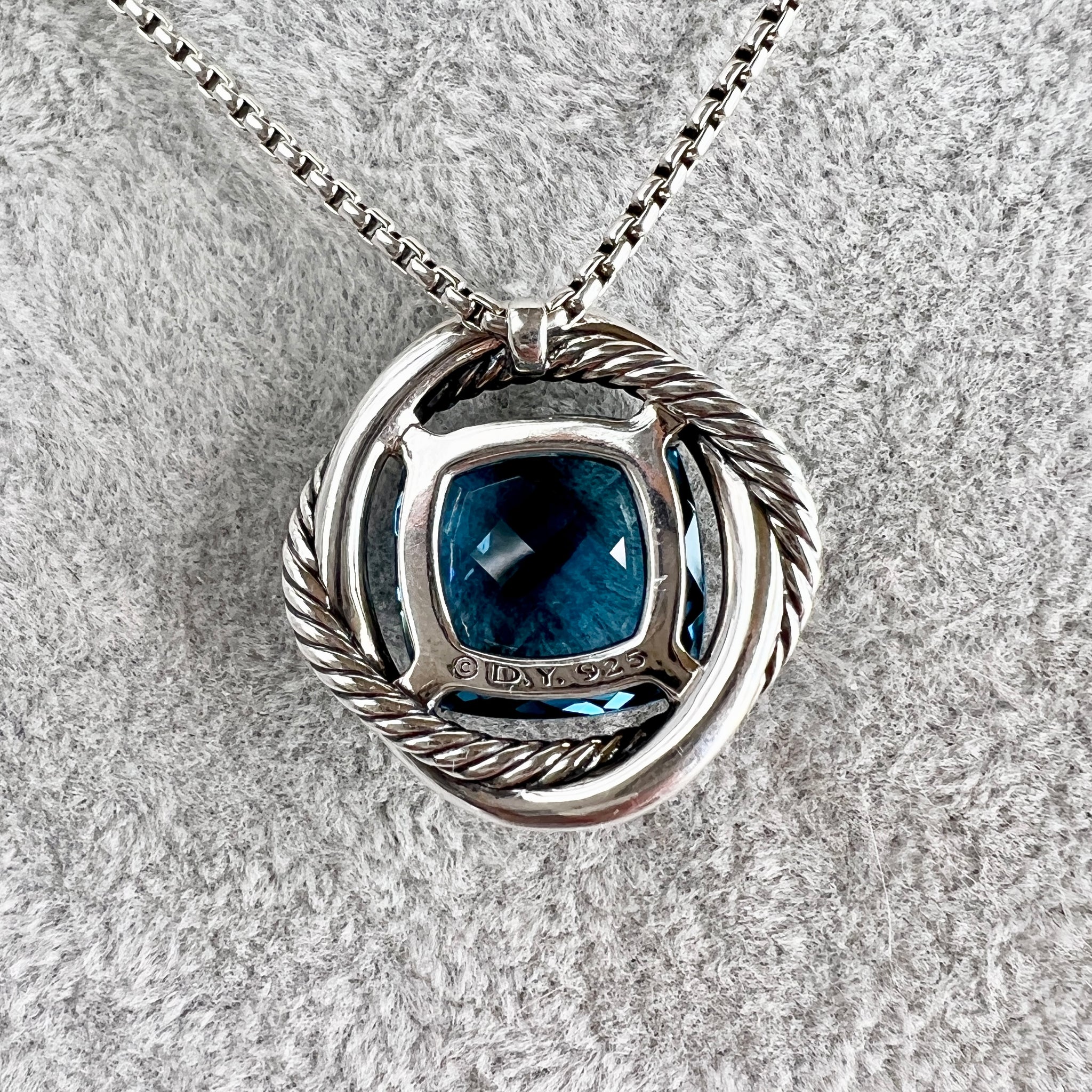 david yurman infinity necklace blue topaz