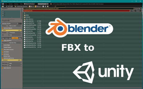 fbx export settings for unity