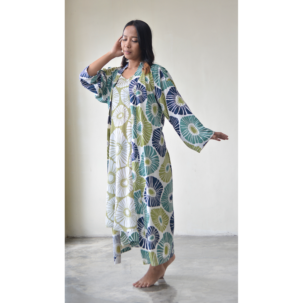 Cotton Kimono Robe | Indigo – balizen