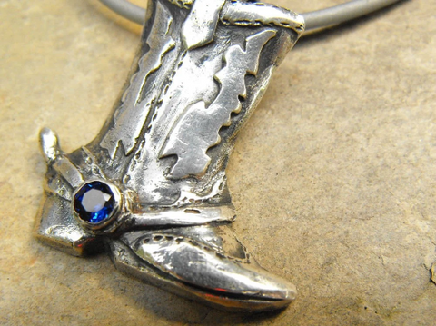 Cowboy boot pendant