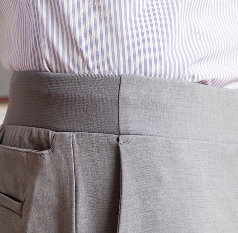Airline Pant waistband detail - Ash Grey