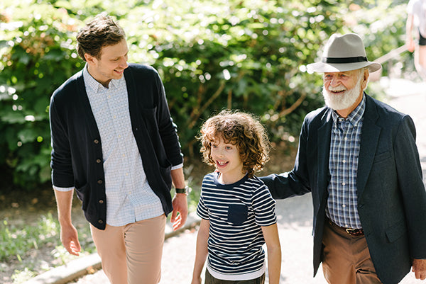 Me, my son and my father all enjoying some family time.